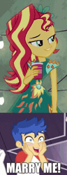 Size: 459x1200 | Tagged: safe, derpibooru import, edit, edited screencap, screencap, flash sentry, princess celestia, sunset shimmer, dance magic, equestria girls, equestria girls series, forgotten friendship, legend of everfree, spring breakdown, spoiler:eqg series (season 2), spoiler:eqg specials, alternate hairstyle, animated, belly button, bikini, blushing, butt, clothes, cropped, dress, female, flashimmer, flower, flower in hair, gif, hand on hip, hands on cheeks, image, male, midriff, sarong, shipping, shipping domino, smiling, starry eyes, straight, sunbutt, swimsuit, wingding eyes