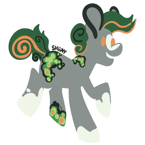 Size: 1600x1600 | Tagged: safe, artist:shiiiny, derpibooru import, oc, unofficial characters only, crystal pony, blaze (coat marking), coat markings, creativeclash, digital art, facial markings, image, lineless, open mouth, open smile, png, signature, smiling, socks (coat marking), solo