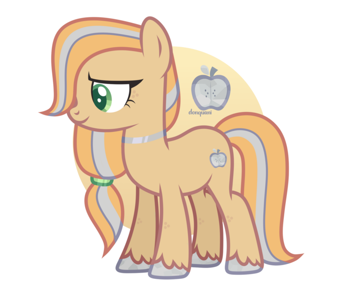 Size: 1600x1352 | Tagged: safe, artist:donquani, derpibooru import, oc, unofficial characters only, earth pony, pony, base used, choker, earth pony oc, female, freckles, image, mare, offspring, parent:big macintosh, parent:marble pie, parents:marblemac, png, simple background, transparent background, unshorn fetlocks