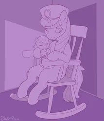 Size: 1029x1200 | Tagged: safe, artist:binkyroom, derpibooru import, oc, alicorn, pony, baby, baby pony, caretaker, cute, diaper, hat, image, lineart, nap, png, sleeping, solo, swing chair