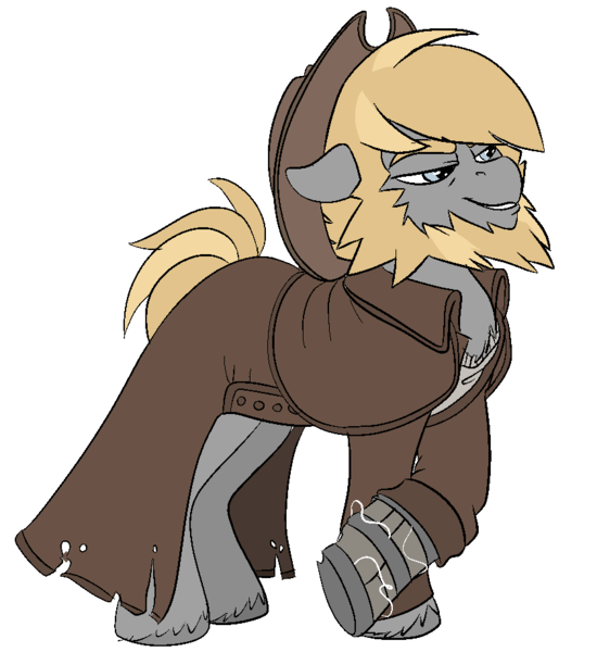 Size: 842x918 | Tagged: safe, artist:brainiac, derpibooru import, oc, oc:thunder punch, earth pony, pony, fallout equestria, fallout equestria:all things unequal (pathfinder), image, male, png, simple background, solo, stallion, transparent background