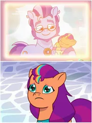 Size: 1500x1999 | Tagged: safe, derpibooru import, screencap, sunny starscout, earth pony, pony, my little pony: tell your tale, spoiler:g5, spoiler:my little pony: tell your tale, spoiler:tyts01e24, argyle starshine, cute, female, g5, high res, image, jpeg, mare, sad, sadorable, starscout code, sunny sadscout, sunnybetes, youtube link