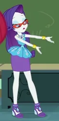 Size: 394x808 | Tagged: safe, derpibooru import, screencap, rarity, equestria girls, equestria girls series, happily ever after party, cropped, glasses, image, jpeg, rarity peplum dress, solo