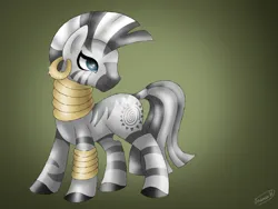 Size: 960x720 | Tagged: safe, artist:lavenderrain24, derpibooru import, zecora, zebra, female, gradient background, image, png, solo