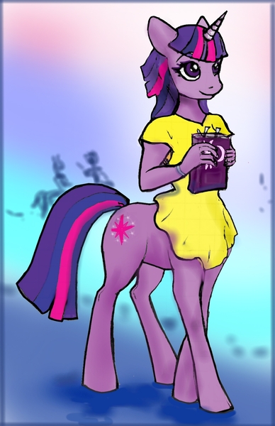 Size: 1024x1584 | Tagged: safe, artist:tielgar, derpibooru import, twilight sparkle, anthro, centaur, taur, female, image, jpeg, solo