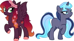 Size: 5447x3000 | Tagged: safe, artist:limedazzle, derpibooru import, oc, unofficial characters only, pegasus, pony, unicorn, absurd resolution, image, png, simple background, transparent background
