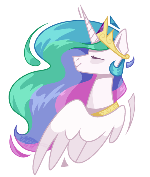 Size: 1113x1309 | Tagged: safe, artist:imaplatypus, derpibooru import, princess celestia, alicorn, pony, bust, eyes closed, female, image, png, simple background, solo, white background