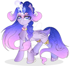 Size: 1280x1182 | Tagged: safe, artist:existencecosmos188, derpibooru import, oc, oc:existence, unofficial characters only, alicorn, pony, alicorn oc, choker, deviantart watermark, ethereal mane, eyelashes, horn, image, obtrusive watermark, png, simple background, solo, starry mane, transparent background, watermark, wings