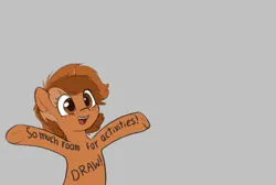 Size: 691x464 | Tagged: safe, artist:zippysqrl, derpibooru import, oc, oc:sign, unofficial characters only, pony, unicorn, aggie.io, armpits, body writing, female, freckles, happy, horn, image, open mouth, png, raised hoof, raised hooves, simple background, solo, underhoof, unicorn oc