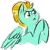 Size: 585x583 | Tagged: safe, artist:testostepone, derpibooru import, lightning dust, pegasus, pony, frown, hooves together, image, png, simple background, solo, sticker, transparent background