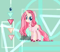 Size: 1280x1116 | Tagged: safe, artist:selenavivacity, derpibooru import, oc, oc:rose honey, unofficial characters only, pony, unicorn, abstract background, chest fluff, coat markings, colored ears, colored hooves, dappled, female, horn, image, jpeg, magical lesbian spawn, mare, offspring, parent:starlight glimmer, parent:sunset shimmer, parents:shimmerglimmer, reference sheet, shadow, solo, unicorn oc