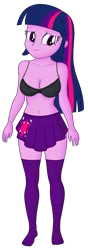 Size: 1890x5400 | Tagged: suggestive, derpibooru import, edit, editor:ah96, twilight sparkle, equestria girls, belly button, black underwear, bra, breast edit, breasts, busty twilight sparkle, cleavage, clothes, female, frilly underwear, image, looking at you, ms paint, png, shading, simple background, solo, transparent background, underwear, underwear edit