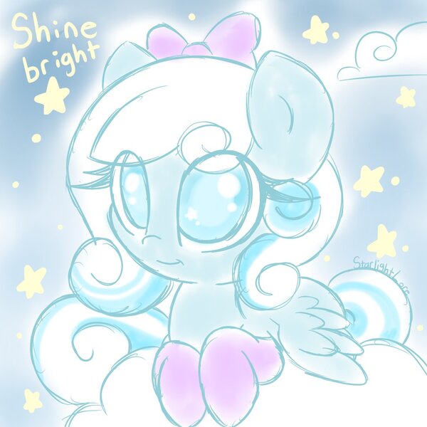 Size: 1080x1080 | Tagged: safe, artist:starlightlore, derpibooru import, oc, oc:snowdrop, pegasus, pony, bow, clothes, female, hair bow, image, jpeg, pegasus oc, socks, stars, wings