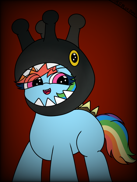 Size: 2304x3072 | Tagged: safe, artist:msbluejune, derpibooru import, rainbow dash, pony, clothes, costume, cute, halloween, halloween costume, holiday, image, png, pokémon, simple background, solo, wingless