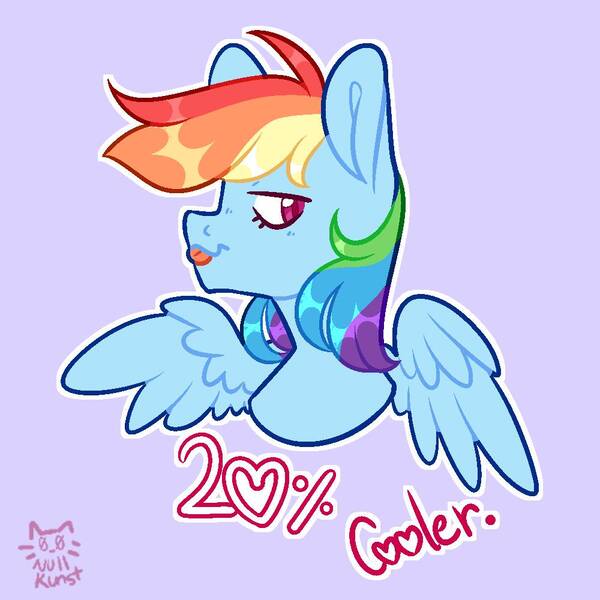 Size: 1000x1000 | Tagged: safe, artist:zerotheillemonati, derpibooru import, rainbow dash, pegasus, pony, 20% cooler, :p, female, image, jpeg, solo, tongue out