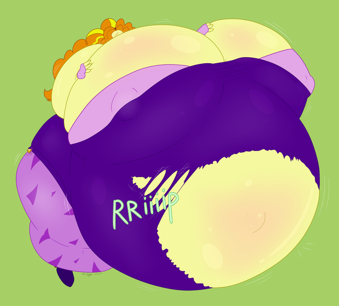 Size: 1998x1800 | Tagged: questionable, artist:necrofeline, derpibooru import, adagio dazzle, series:soda of swelling, equestria girls, belly, belly expansion, bloating, breast expansion, breasts, clothes, disguise, disguised siren, green background, growth, image, inflation, png, sequence, simple background