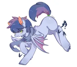 Size: 3450x3000 | Tagged: safe, derpibooru import, oc, oc:crystal eve, oc:crystaleve, bat pony, blank flank, chest fluff, clothes, fluffy, image, male, png, scarf, solo