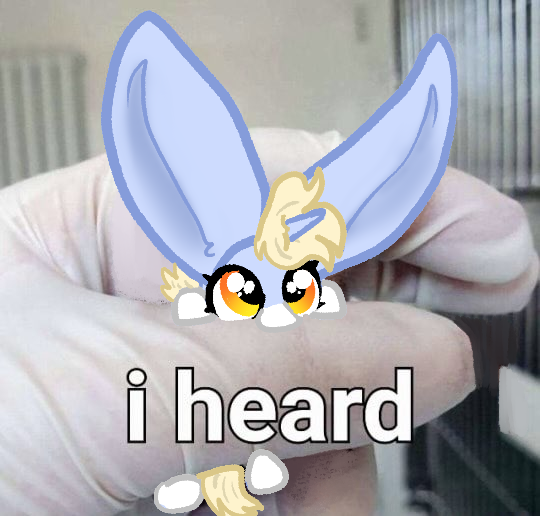 Size: 540x516 | Tagged: safe, artist:nootaz, derpibooru import, oc, oc:nootaz, unofficial characters only, human, pony, unicorn, big ears, cute, female, holding a pony, image, impossibly large ears, in goliath's palm, mare, ocbetes, png, ponified animal photo, ponified image, size difference, text