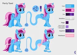 Size: 5600x4000 | Tagged: safe, artist:parclytaxel, derpibooru import, oc, oc:parcly taxel, unofficial characters only, alicorn, genie, genie pony, pony, unicorn, ain't never had friends like us, albumin flask, .svg available, absurd resolution, alicorn oc, bottle, bracelet, collar, ear piercing, earring, female, gray background, horn, horn ring, image, jewelry, looking at you, mare, piercing, png, reference sheet, ring, simple background, smiling, solo, tail, tail wrap, vector, waistband, wings, wristband