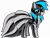 Size: 8000x6003 | Tagged: source needed, safe, artist:severity-gray, oc, oc:nightlight aura, unofficial characters only, pegasus, pony, annoyed, black coat, blue eyeshadow, blushing, bondage, clothes, corset, dress, encasement, eyeshadow, female, gala dress, green eyes, hood, image, latex, latex boots, latex corset, latex dress, latex suit, looking at you, makeup, mare, png, show accurate, simple background, solo, solo female, transparent background, two toned mane, wingless