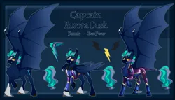 Size: 2688x1536 | Tagged: safe, artist:parrpitched, derpibooru import, oc, oc:aurora dusk(fireverse), bat pony, bat pony oc, bat wings, donut steel, fireheart76's latex suit design, image, jpeg, latex, latex boots, latex jacket, latex suit, prisoners of the moon, rubber, rubber suit, shadowbolts, wings