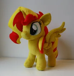 Size: 1108x1130 | Tagged: safe, artist:azdaracylius, derpibooru import, sunset shimmer, alicorn, pony, alicornified, image, irl, jpeg, photo, plushie, race swap, shimmercorn, solo