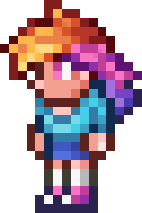 Size: 128x192 | Tagged: artist needed, safe, derpibooru import, rainbow dash, human, clothes, humanized, image, party girl, pixel art, png, pony reference, shirt, shoes, skirt, sneakers, socks, solo, sprite, t-shirt, terraria