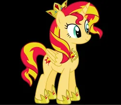 Size: 596x517 | Tagged: safe, sunset shimmer, alicorn, alicornified, hoof shoes, image, my little pony, png, race swap, shimmercorn