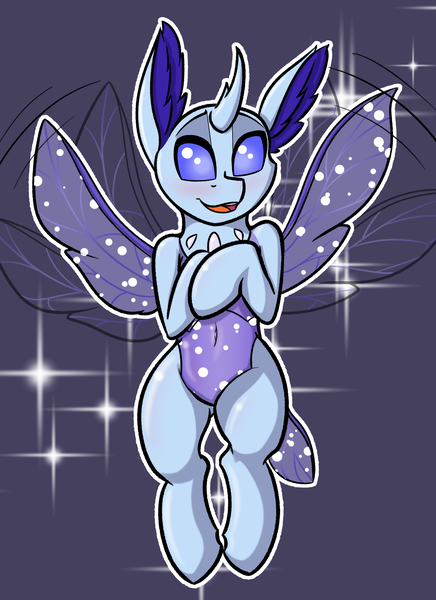 Size: 2000x2750 | Tagged: safe, artist:aryn, derpibooru import, oc, oc:calor the changeling, unofficial characters only, changedling, changeling, belly, belly button, commissioner:navelcolt, image, png, solo