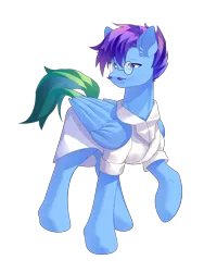 Size: 2382x3166 | Tagged: safe, artist:alus, derpibooru import, oc, oc:dr.picsell dois, unofficial characters only, pegasus, pony, 2023 community collab, clothes, facial hair, glasses, image, lab coat, male, moustache, png, stallion