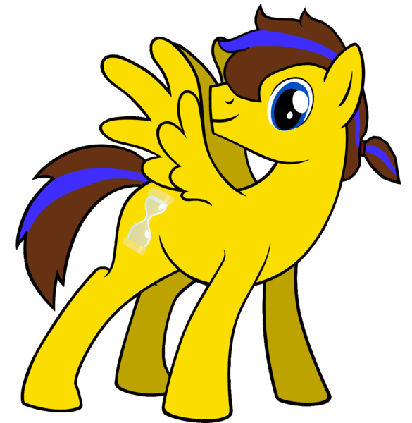 Size: 4648x4764 | Tagged: safe, artist:olkategrin, derpibooru import, edit, oc, oc:lemon box, unofficial characters only, pegasus, pony, 2023 community collab, blue eyes, blue mane, brown mane, high res, image, looking at you, male, pegasus oc, png, ponytail, simple background, smiling, solo, solo male, spread wings, tail, transparent background, two toned hair, two toned mane, two toned tail, wings