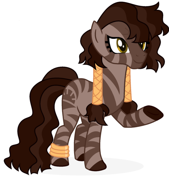 Size: 1280x1355 | Tagged: safe, artist:kabuvee, derpibooru import, oc, unofficial characters only, zebra, female, image, png, simple background, solo, transparent background