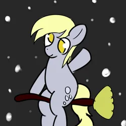 Size: 5000x5000 | Tagged: safe, artist:houndy, derpibooru import, derpy hooves, earth pony, broom, cute, derp, flying, flying broomstick, halloween, holiday, image, nightmare night, png, solo, witch