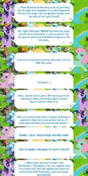 Size: 2048x4096 | Tagged: safe, derpibooru import, idw, official, lickety split, lickety-split, minty, minty (g1), twilight sparkle, twilight sparkle (alicorn), alicorn, earth pony, pony, dialogue, dialogue box, english, event, female, folded wings, g1, g3, g4, horn, idw showified, image, jewelry, mare, png, speech bubble, text, tiara, wings