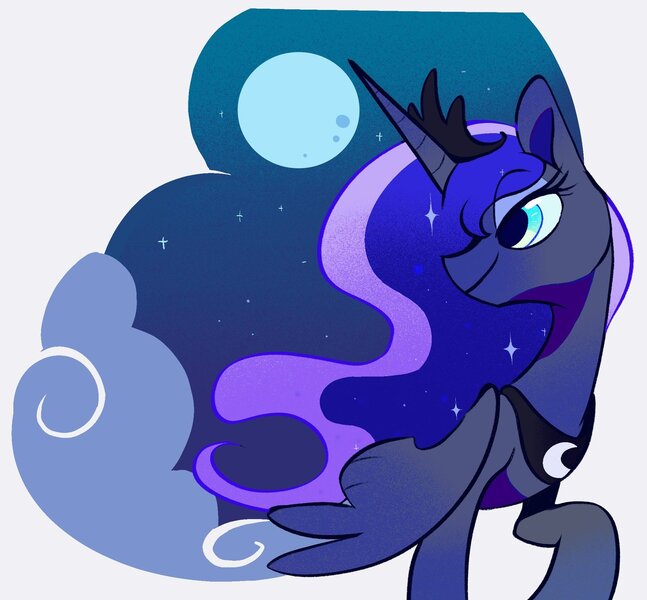 Size: 2048x1898 | Tagged: safe, artist:ache13337003, derpibooru import, princess luna, alicorn, pony, female, image, jpeg, mare, solo