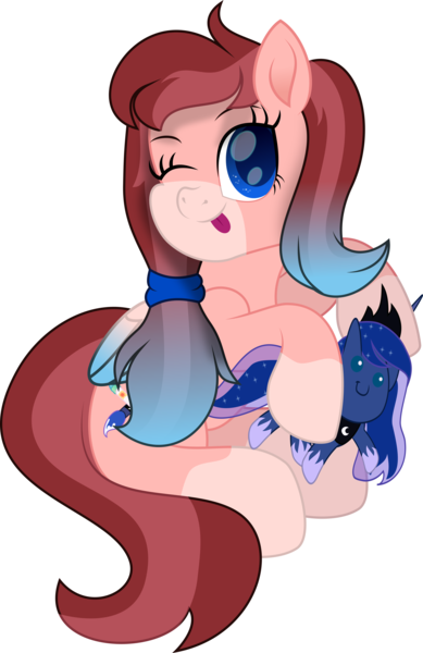 Size: 6798x10476 | Tagged: safe, artist:lincolnbrewsterfan, derpibooru import, princess luna, oc, oc:rose scribbles, unofficial characters only, alicorn, pegasus, :d, :p, absurd resolution, adorable face, blue eyes, clothes, coat markings, colored eyebrows, colored wings, colored wingtips, crown, cute, cute face, cute smile, derpibooru exclusive, eyebrows, facial markings, folded wings, gradient mane, gradient wings, hair tie, happy, image, inkscape, jewelry, looking at you, mealy mouth (coat marking), mlem, movie accurate, no base, ocbetes, one eye closed, open mouth, open smile, paintbrush, pegasus oc, pencil, plushie, png, princess celestia's cutie mark, princess luna's cutie mark, regalia, shoes, silly, simple background, smiling, smiling at you, socks (coat marking), striped mane, striped tail, tail, tongue out, transparent background, two toned mane, two toned tail, vector, wings, wink, winking at you