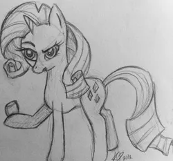 Size: 584x544 | Tagged: safe, artist:jejejoja, derpibooru import, rarity, pony, unicorn, 2012, food, image, jpeg, marshmallow, monochrome, old art, raised eyebrow, rarity is a marshmallow, sketch, solo, traditional art