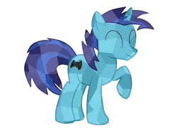 Size: 2000x1440 | Tagged: safe, derpibooru import, oc, oc:dial liyon, crystal pony, unicorn, eyes closed, image, male, png, simple background, smiling, the crystal empire 10th anniversary, transparent background
