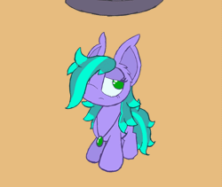 Size: 1181x996 | Tagged: safe, artist:silvaqular, derpibooru import, oc, oc:cyanette, earth pony, animated, cartoon physics, cartoony, disc, disk, facial expressions, female, flat, flattened, flattening, gif, heterochromia, image, jewelry, necklace, round, simple background, smushed, solo, spin, squished, squishy, stomp