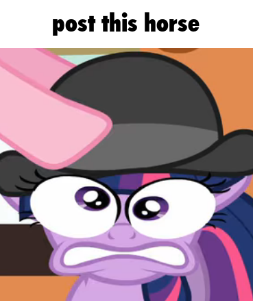Size: 369x439 | Tagged: safe, derpibooru import, pinkie pie, twilight sparkle, horse, pony, unicorn, mmmystery on the friendship express, caption, hoers, image, meme, png, shitposting, silly, silly pony, special eyes, text, unicorn twilight