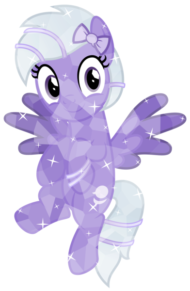 Size: 1225x1875 | Tagged: safe, artist:melisareb, derpibooru import, oc, oc:comment, ponified, unofficial characters only, crystal pony, pegasus, pony, derpibooru, .svg available, bow, bracelet, derpibooru exclusive, derpibooru ponified, female, flying, image, jewelry, looking at you, mare, meta, png, solo, the crystal empire 10th anniversary, vector, wings