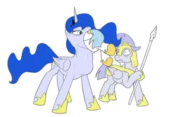 Size: 1280x853 | Tagged: safe, princess luna, eating alive, hoof shoes, image, killing in acid, my little pony, png, royal guard
