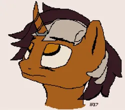 Size: 987x864 | Tagged: safe, artist:m37, derpibooru import, oc, unofficial characters only, pony, unicorn, bust, image, jpeg, pixel art, portrait, solo