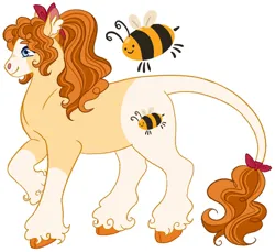 Size: 1280x1172 | Tagged: safe, artist:s0ftserve, derpibooru import, oc, oc:amber honey, earth pony, pony, colored hooves, curly hair, cutie mark, female, image, jpeg, leonine tail, mare, next generation, offspring, parent:maud pie, parent:mud briar, parents:maudbriar, ponytail, simple background, solo, unshorn fetlocks, white background