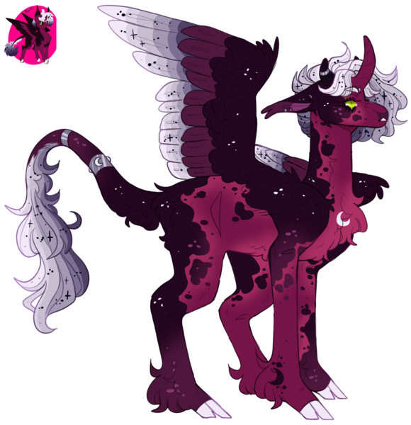 Size: 2873x2972 | Tagged: safe, artist:sleepy-nova, derpibooru import, oc, oc:mara, alicorn, pony, cloven hooves, colored wings, image, multicolored wings, png, simple background, solo, transparent background, twitterina design, wings