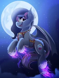 Size: 1900x2500 | Tagged: safe, artist:starcasteclipse, derpibooru import, oc, unofficial characters only, bat pony, pony, commission, flying, image, png, smiling, solo, ych result