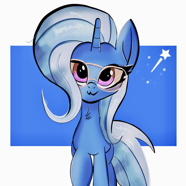 Size: 2048x2048 | Tagged: safe, artist:thebigstuff89, derpibooru import, trixie, pony, unicorn, female, glasses, image, png, solo