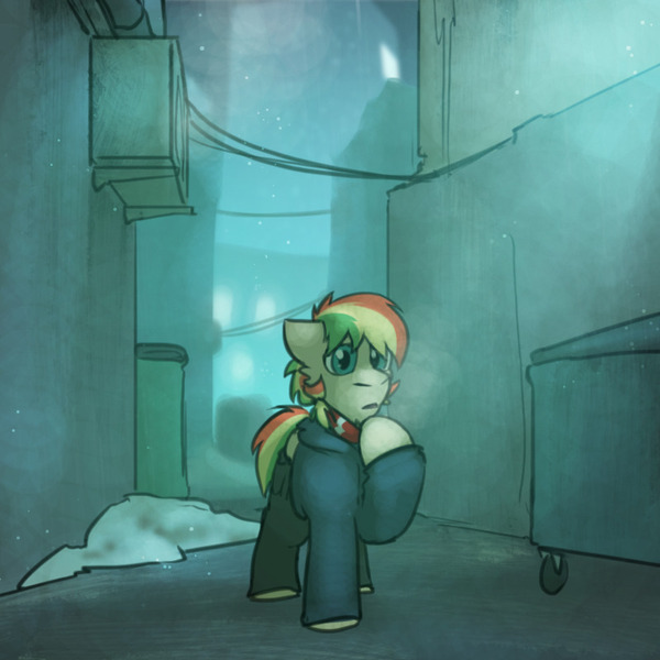 Size: 800x800 | Tagged: safe, artist:captainhoers, derpibooru import, oc, oc:rainbow code, unofficial characters only, pegasus, pony, the sunjackers, cyberpunk, image, jpeg, male, stallion