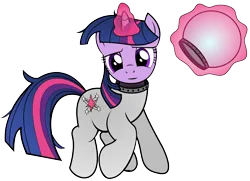 Size: 3012x2180 | Tagged: safe, artist:datbrass, derpibooru import, twilight sparkle, pony, unicorn, astronaut, female, g4, image, looking at you, magic, mare, messy mane, messy tail, png, simple background, space helmet, spacesuit, tail, telekinesis, transparent background, unicorn twilight