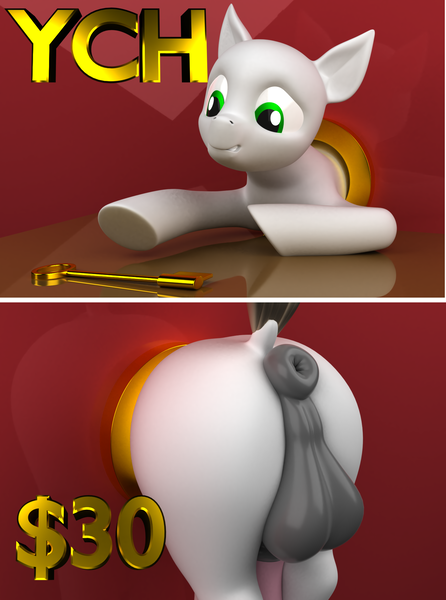 Size: 1500x2016 | Tagged: explicit, alternate version, artist:argos90, derpibooru import, pony, 3d, 3d model, anatomically correct, anus, backsack, balls, commission, dark genitals, dock, horsecock, image, key, male, nudity, penis, png, ponut, solo, solo male, stuck, tail, through wall, your character here